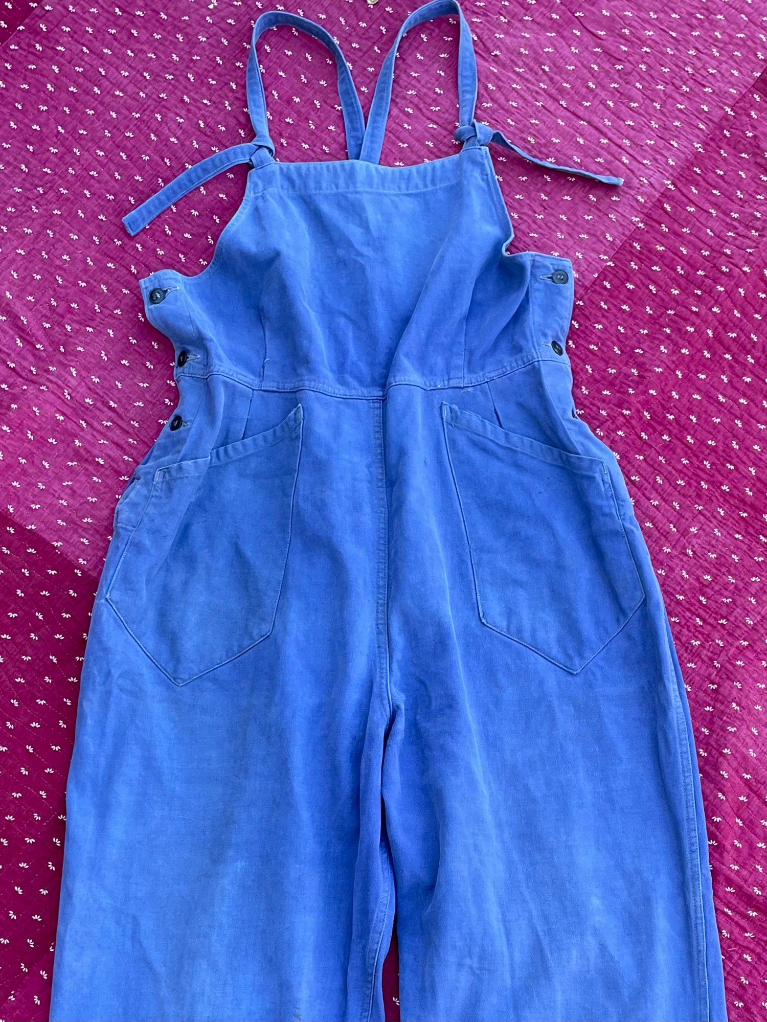 Women's 1940s Style Pants, Overalls, Blue Jeans