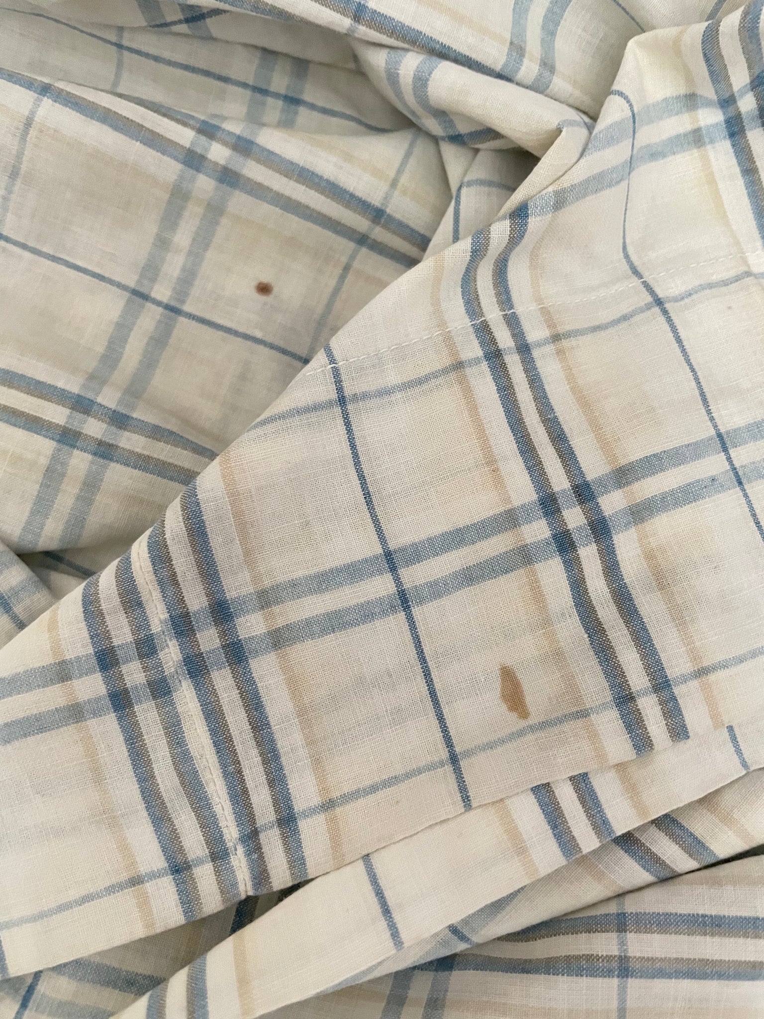 Edwardian Windowpane Cotton Chore Skirt