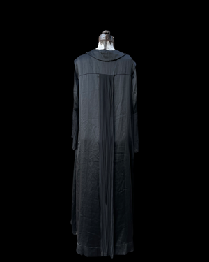 1920s Silk Satin Bell Sleeve Gown