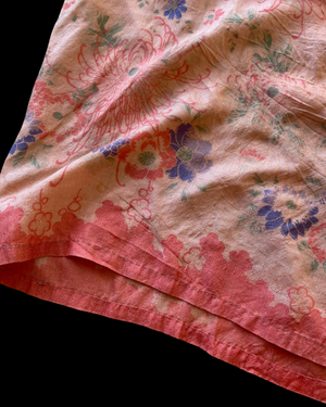 Rare 1920s Faded Pink Pongee Silk Beach Pajamas