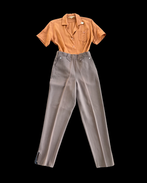1940s ‘Saddle Sturdy Brand’ Gabardine Western Side Zip Trousers