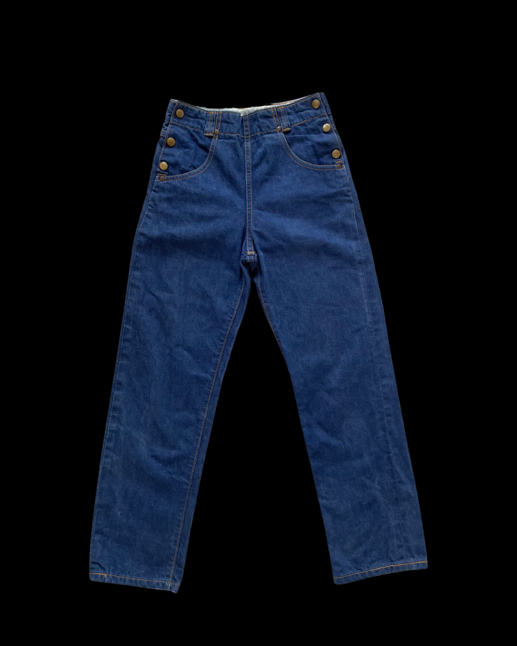 1950s Cowboy King Double Side Button Western Jeans