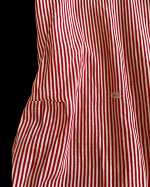 Early 20th Century Candy Striped Cotton Swim/ Playsuit