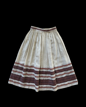 1930s/40s Woven Knit Border Skirt