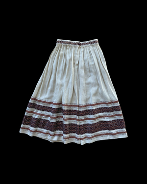 1930s/40s Woven Knit Border Skirt