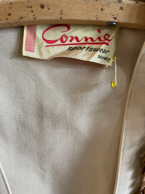 1940s Connie Sportswear Western Fringe Gabardine Cowgirl Set