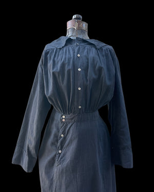 Edwardian Sailor Collar Cotton Dress