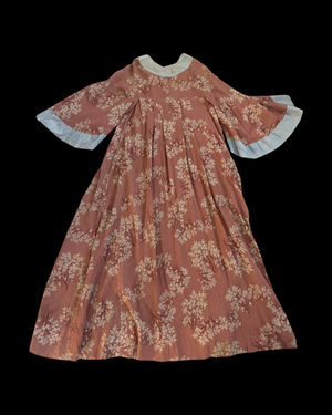 Edwardian Cherry Blossoms Gauze Negligee Dress