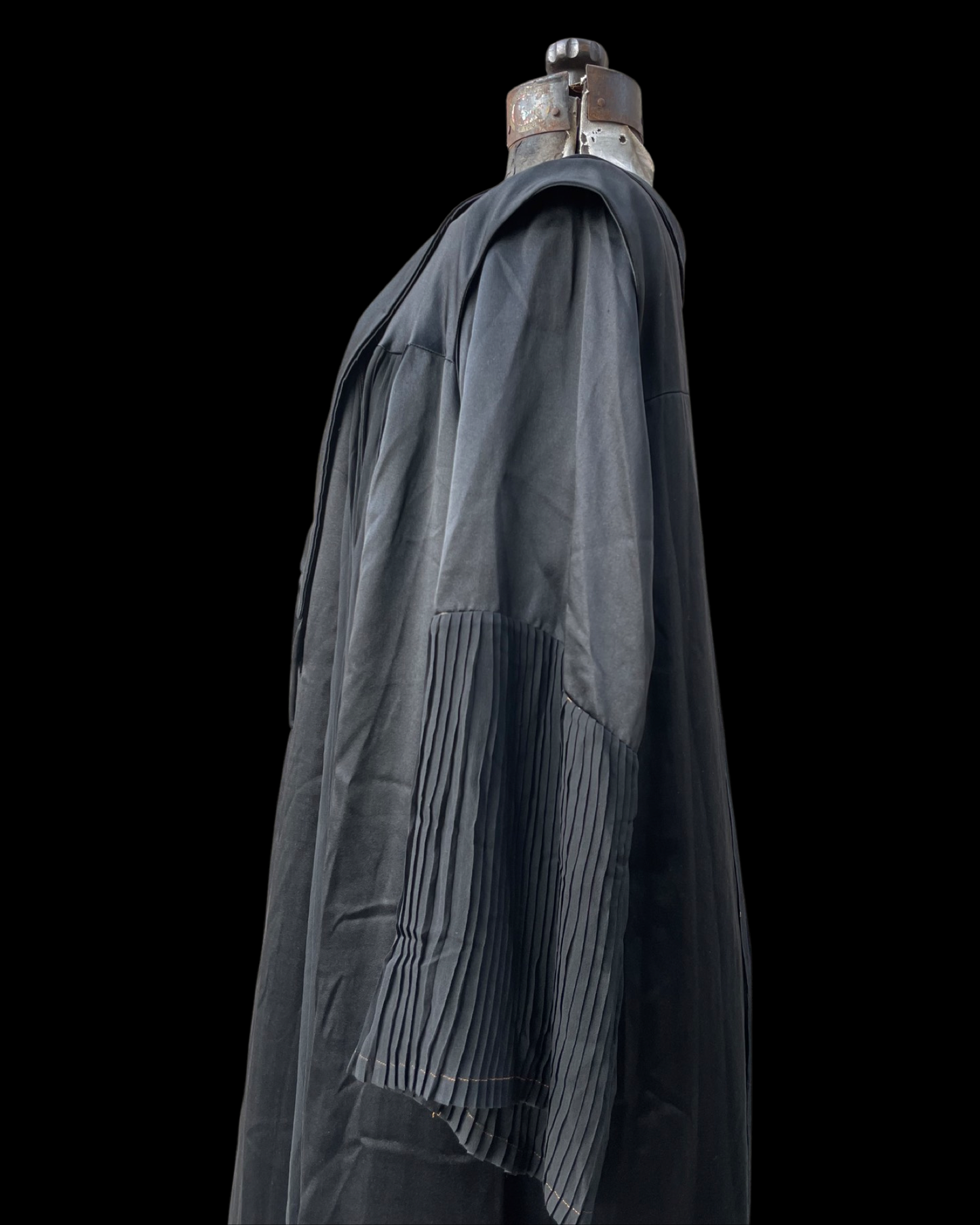 1920s Silk Satin Bell Sleeve Gown
