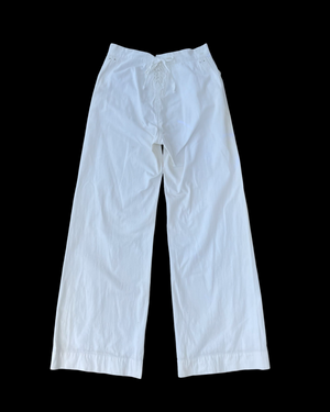 1920s/1930s Lace Back USN Cotton Pants