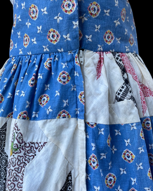 One Of A Kind 1940s Quilt Top Folk Skirt Circa 1960s