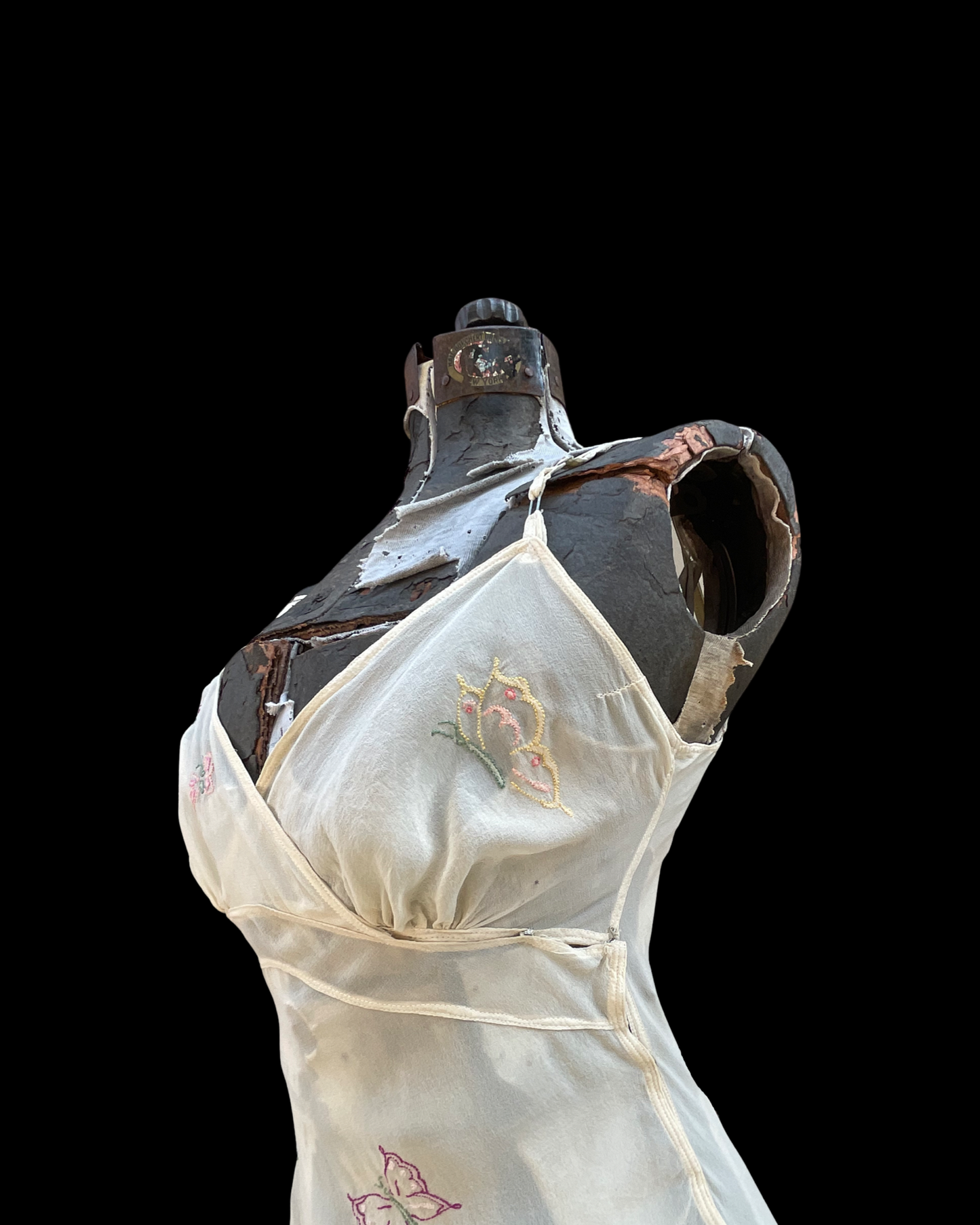 1930s Silk Crepe Butterfly Step In Playsuit