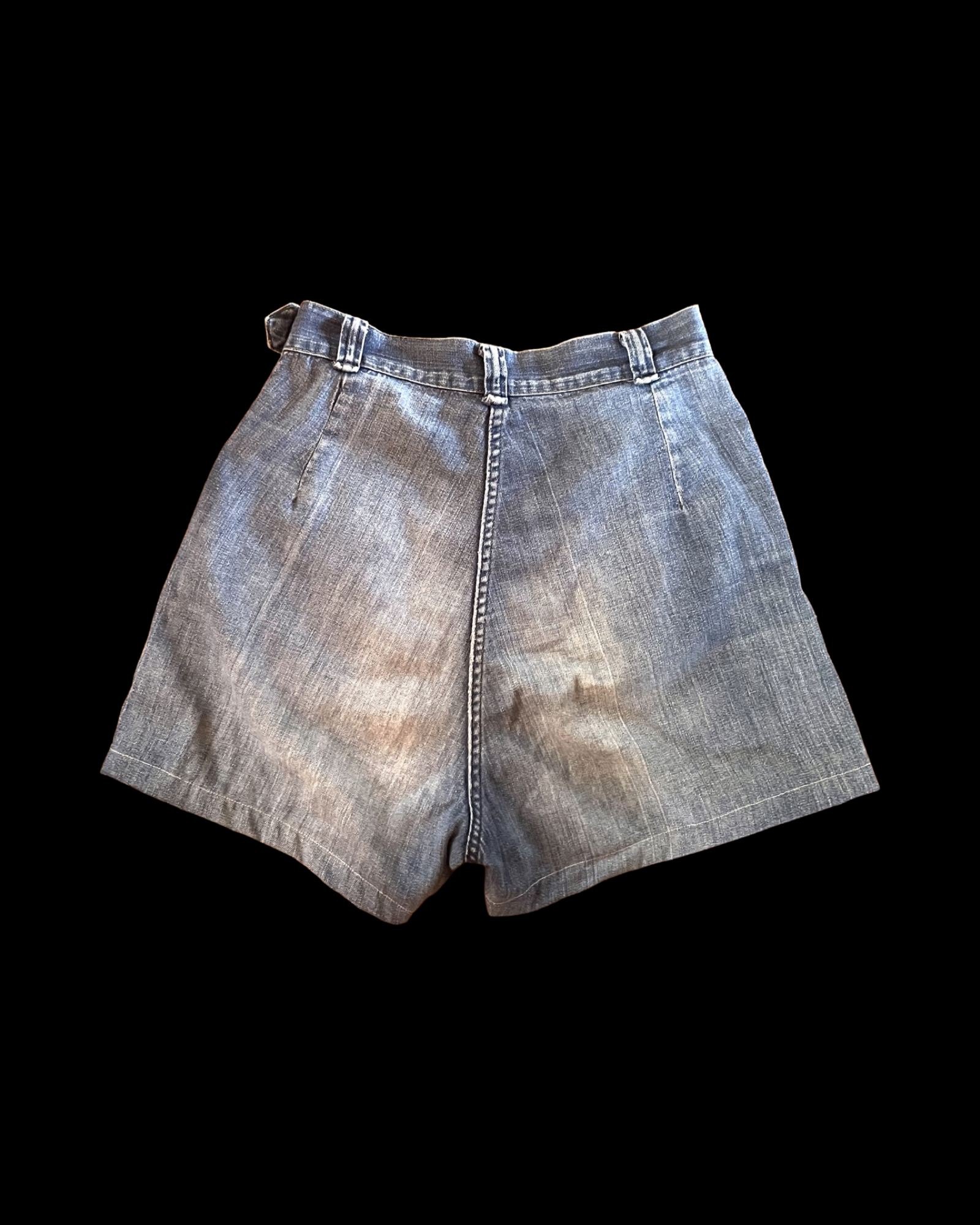 1950s Ranch-Maid Western Side Zip Denim Shorts