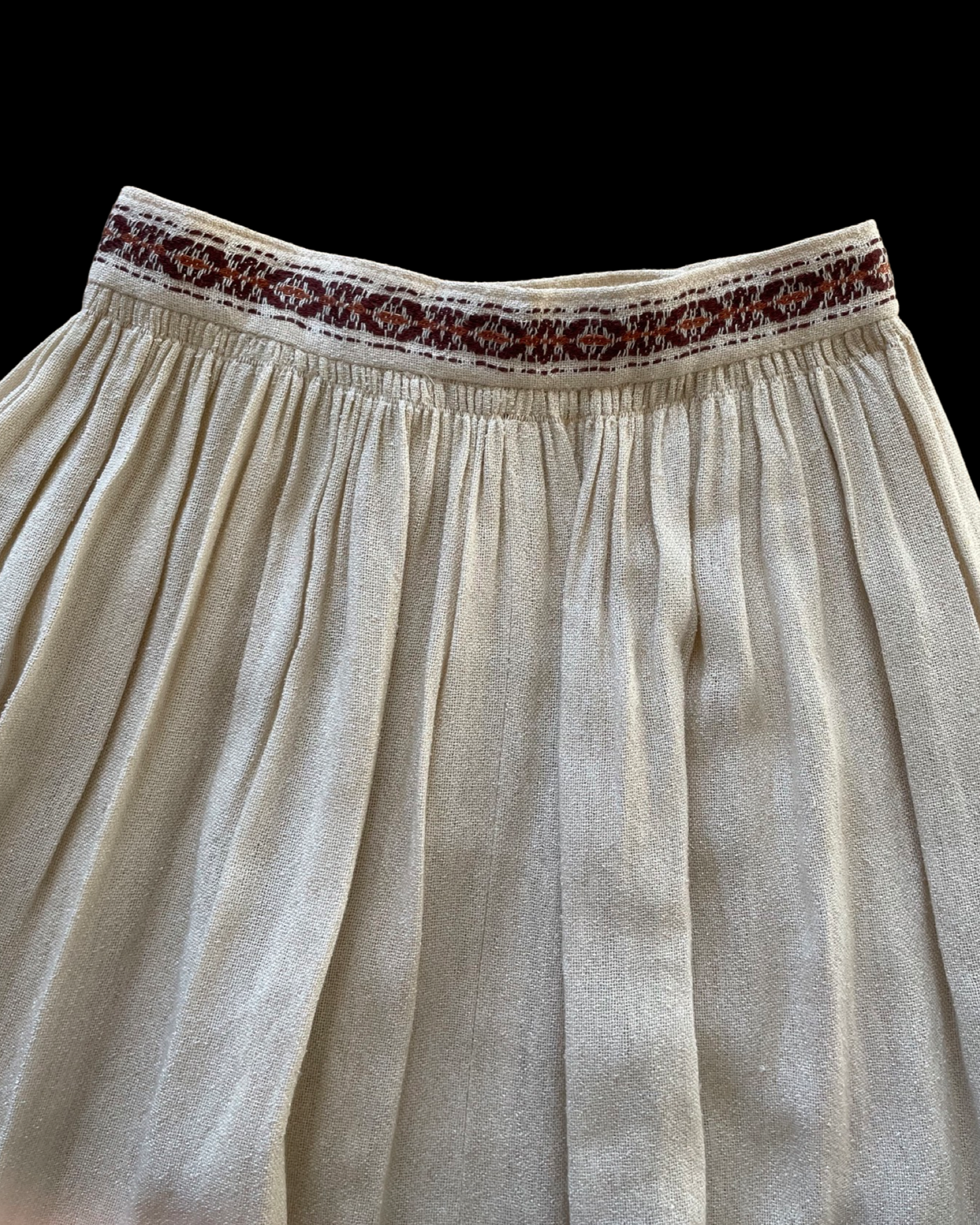 1930s/40s Woven Knit Border Skirt