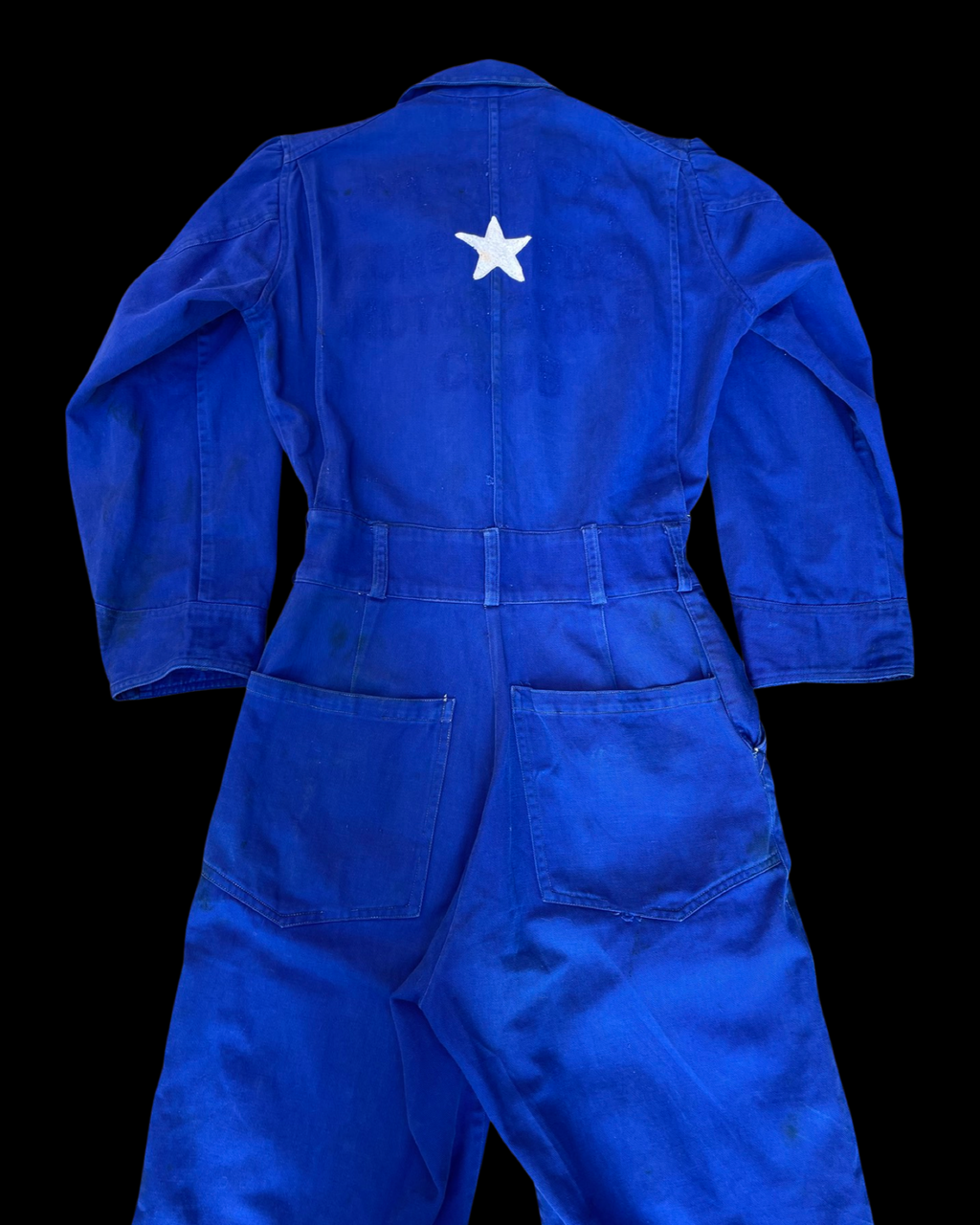 RARE ‘Barnie’( His + Hers ) Chainstiched 1930s/1940s Indigo Motorcycle Coveralls