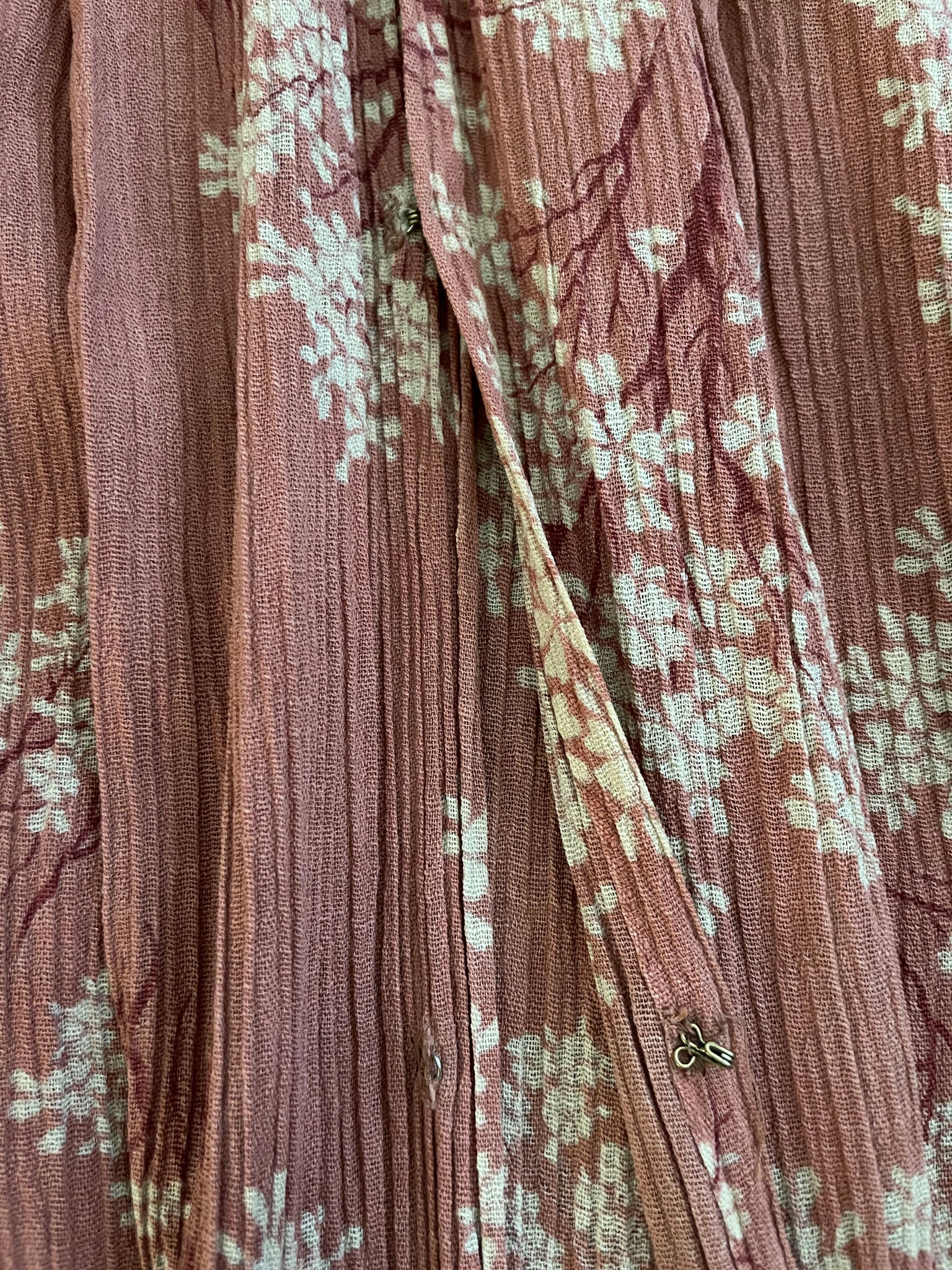 Edwardian Cherry Blossoms Gauze Negligee Dress