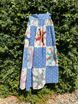 One Of A Kind 1940s Quilt Top Folk Skirt Circa 1960s