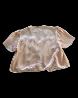 1930s Rayon Petal Sleeve Bed Jacket