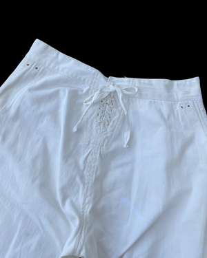 1920s/1930s Lace Back USN Cotton Pants