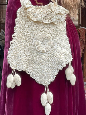 Edwardian Crochet Bauble Shoulder Bag