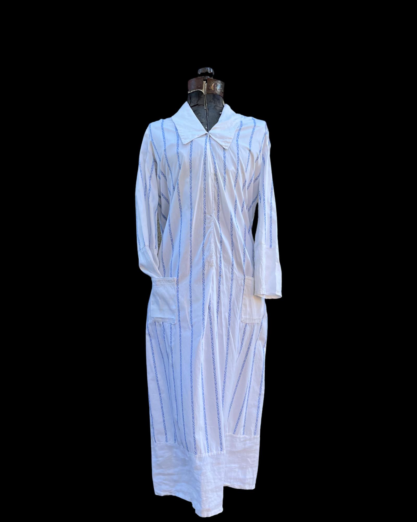 Early 1900s Sailor Collar Cotton Dress