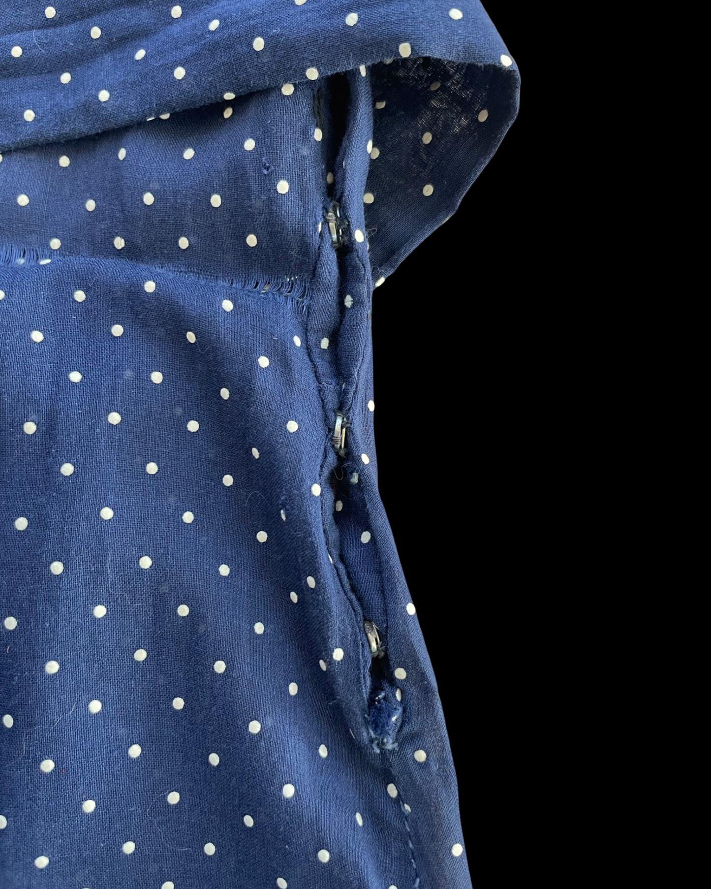 1930s Navy Swiss Dot 3 Piece Dress Set
