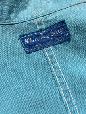 1950s Women's Cornflower Blue 'White Stag' Cotton Sportswear Jacket
